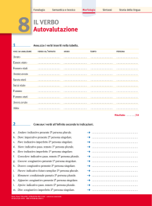 8. Il verbo - Zanichelli online per la scuola