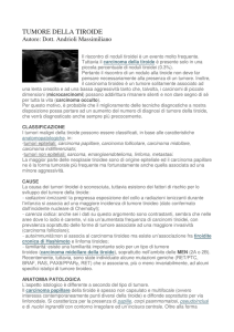 tumore della tiroide