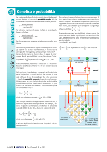 Genetica e probabilità