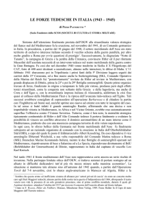le forze tedesche in italia (1943 – 1945)