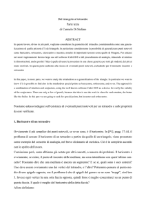 Dal triangolo al tetraedro - Matdidattica