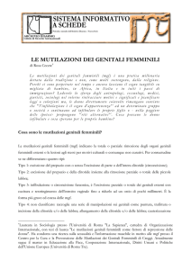 le mutilazioni dei genitali femminili