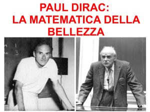 paul dirac: la matematica della bellezza