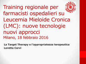 La Target Therapy e l`appropriatezza terapeutica