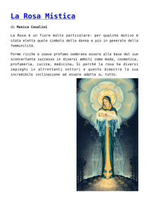 La Rosa Mistica - Itali@ Magazine