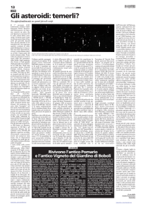 Gli asteroidi: temerli?