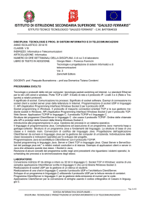 Programma TPSIT - "G. Ferraris"