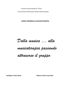 Dalla musica … alla musicoterapia passando attraverso il gruppo