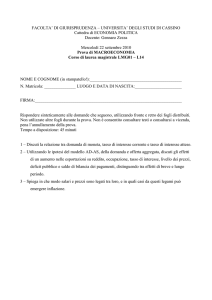 22 settembre - Università degli studi di Cassino e del Lazio