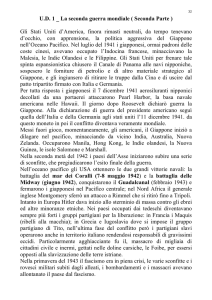 U.D. 1 _ La seconda guerra mondiale ( Seconda Parte ) Gli Stati
