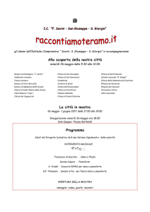 Alla scoperta della nostra città La città in mostra Programma