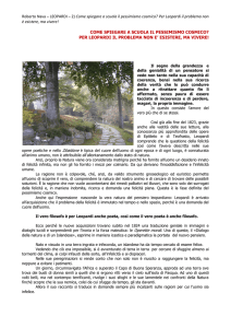 Roberto Nava – LEOPARDI – 2) Come spiegare a scuola il