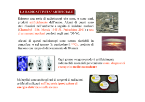 PRODUZIONE DI RADIOISOTOPI