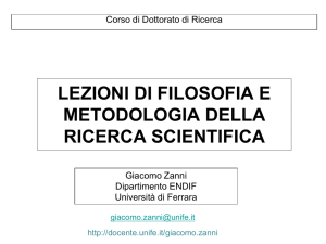 Diapositiva 1 - Docenti Unife