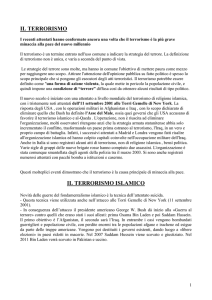 CHE COS`E` IL TERRORISMO