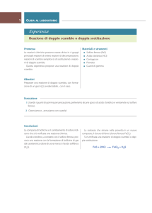 Reazione di doppio scambio o doppia sostituzione