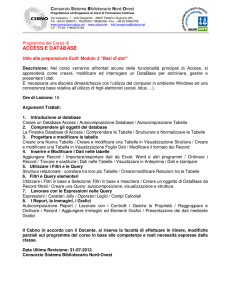 ACCESS E DATABASE