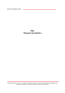 SQL - mtcube
