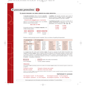 Il passato prossimo