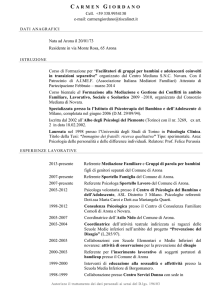 Curriculum Vitae - Comune di Arona