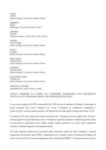 PAOLA SENES Endocrinologia, Università Cattolica, Roma