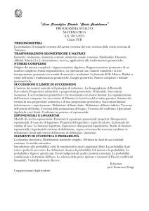 Matematica - Liceo Scientifico Guido Castelnuovo