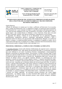 Riparazione Frattura Pavimento Orbitale