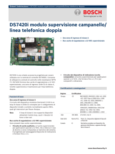 DS7420i modulo supervisione campanello/linea telefonica doppia