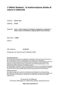 L`effetto Seebeck : la trasformazione diretta di calore in elettricità