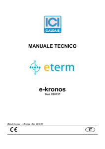 MANUALE TECNICO e-kronos