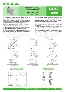 MT-Vdc TRMS - ESAM unicenter srl