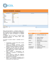 MODULO ADVANCED - Databases