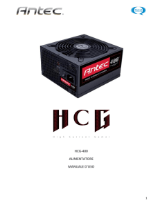 hcg-400 alimentatore manuale d`uso