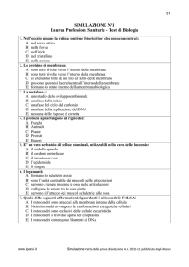SIMULAZIONE N°1 Laurea Professioni Sanitarie