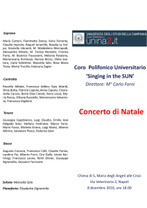 Programma 8 dicembre 2016