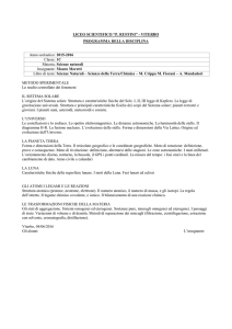 Scienze - Liceo Scientifico Statale Ruffini Viterbo