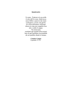 Quadernetto Un anno...Tratteneva la sua stella il cielo dell`Avvento