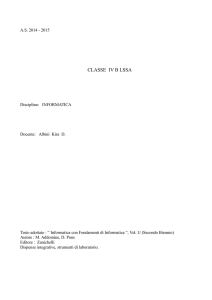 classe iv b lssa - IIS E. Alessandrini