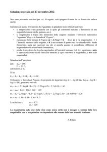 Soluzione esercizio del 17 novembre 2012