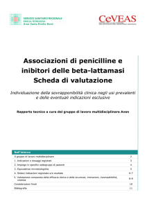 Associazione di penicilline e inibitori delle beta