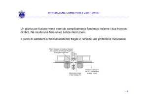 Un giunto per fusione viene ottenuto semplicemente fondendo