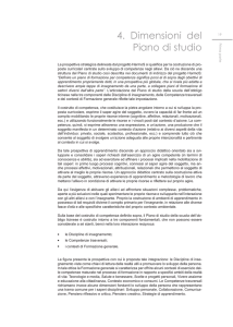 4. Dimensioni del Piano di studio