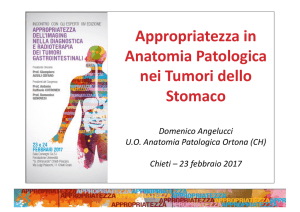 Appropriatezza in Anatomia Patologica nei Tumori dello Stomaco