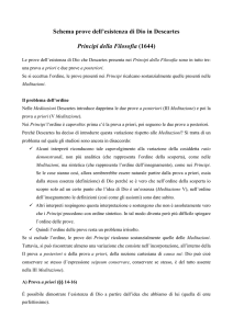 Prove esistenza di Dio Principi della Filosofia