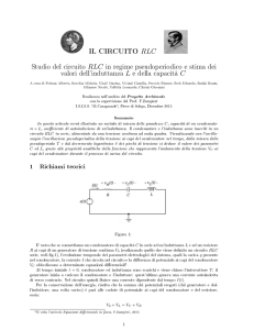 IL CIRCUITO RLC - Archimede Project