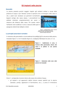 Gli impianti nelle piscine