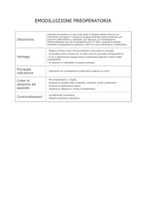 EMODILUIZIONE PREOPERATORIA