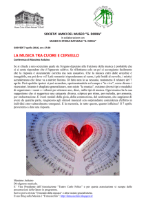 la musica tra cuore e cervello - benvenuti tra gli amici del Museo Doria