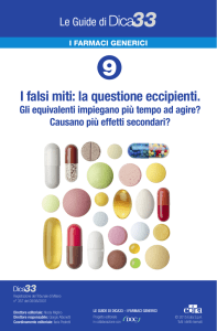 I falsi miti: la questione eccipienti.