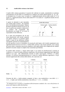 Analisi della varianza a due fattori